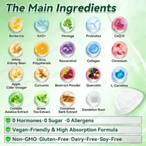 KLENIMORE™ Moringa·Berberine × NAD+ 10-in-1 Nano Microneedle Patch