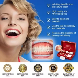Ends Today: 70% OFF! ⏰70% OFF! KLENIMORE™ Medical Full Denture with Strong Suctiond Custom-Fit Full Functional Dentures🦷Obtain American Dental Association (ADA) Certification