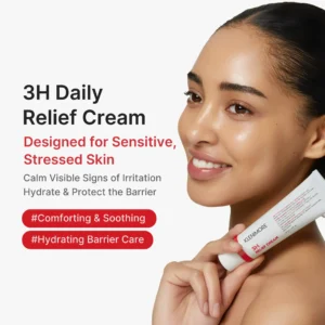KLENIMORE 3H Daily Relief Cream - Guaiazulene & Centella Soothing Moisturizer for Sensitive Skin