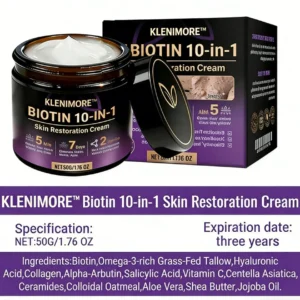 Made and Shipped from USA ✨KLENIMORE™ Biotin 10-in-1 Skin Restoration Cream 🍀