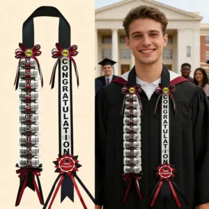🎓 KLENIMORE™ 2026 Graduation Money Lei with Cash Holder 💵✨ 48 Inch Extra Long Braided Ribbon Lei 🎀 DIY Graduation Garland for Cash Gifts 💰 Class of 2026 Grad Party Decorations 🎉