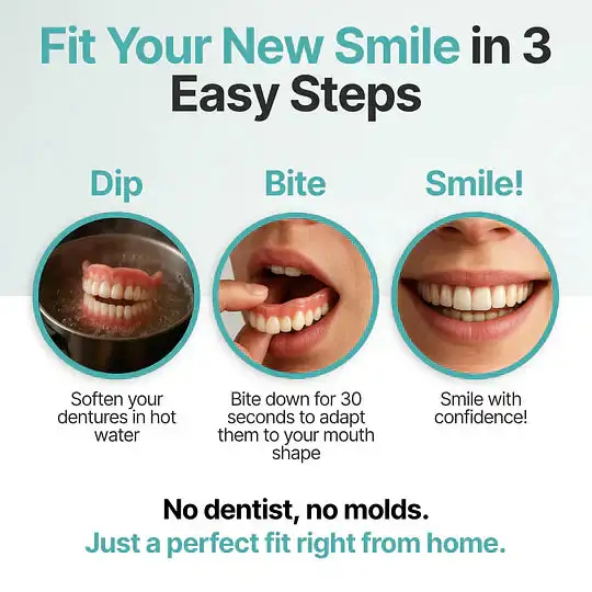 ⏰ KLENIMORE™ Custom-Fit Dentures ENDS TODAY 70% OFF | Smile with Confidence
