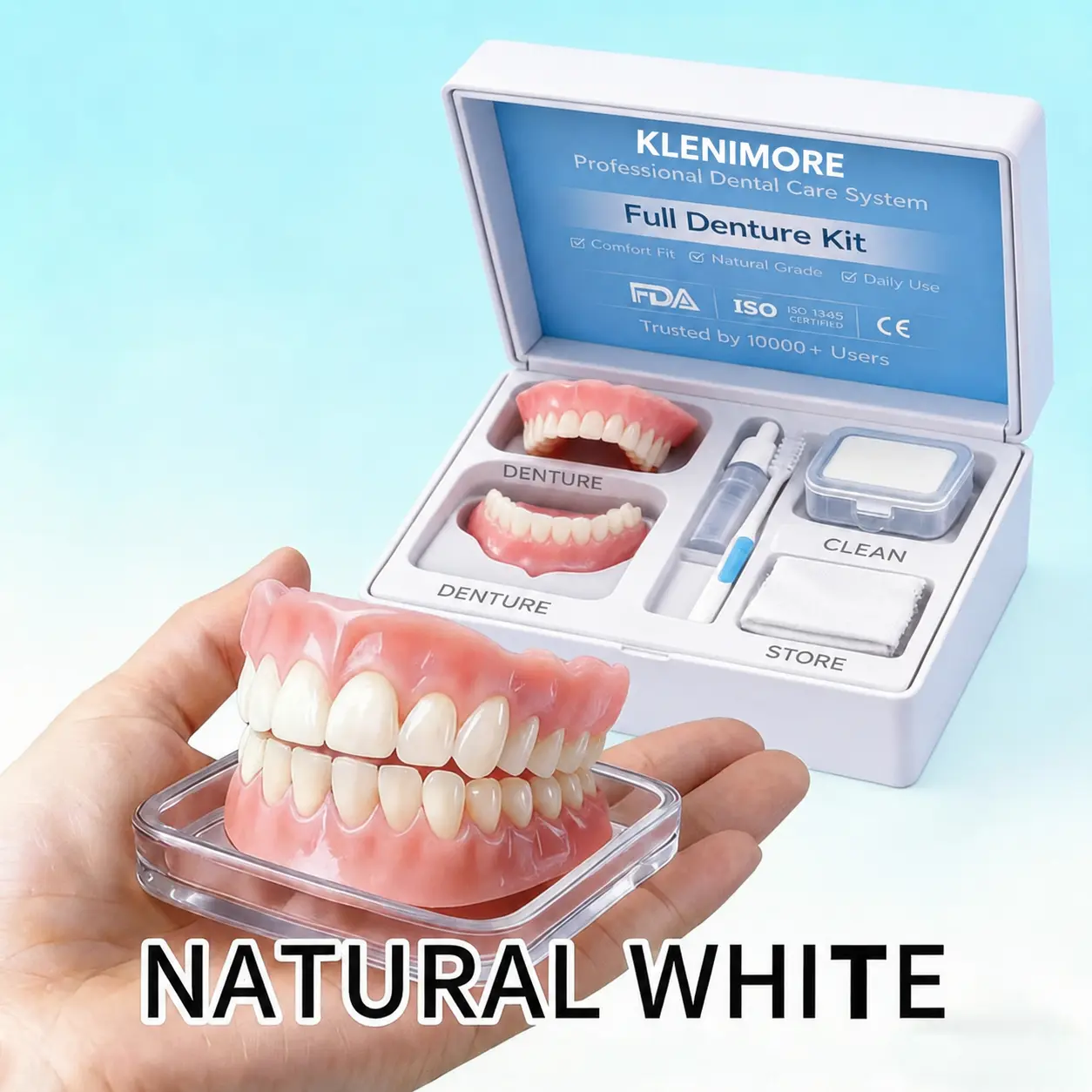 ⏰ KLENIMORE™ Custom-Fit Dentures ENDS TODAY 70% OFF | Smile with Confidence