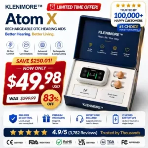 KLENIMORE™ Atom X Smart Hearing Aids — Hear Clearly, Feel Confident Again