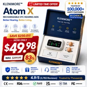 🔥 Today Only! KLENIMORE™ Atom X Smart Hearing Aids — Hear Clearly, Feel Confident Again 💖