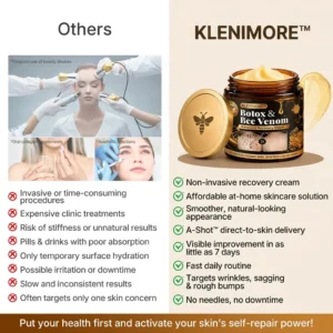 【Made and Shipped from US】🏥  KLENIMORE™ Botox & Bee Venom Advanced Recovery Cream—For Wrinkles, Sagging Skin, Skin Tags & Rough Bumps⚡