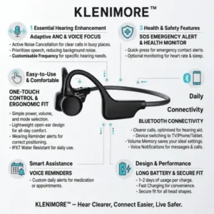 KLENIMORE™ Bone Conduction Hearing Aids